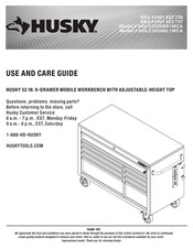 Husky HOLC5209BL1MCA Use And Care Manual