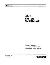 Tektronix 4041 Operator's Manual