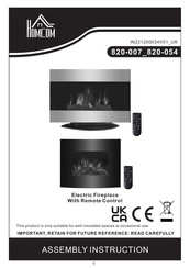 HOMCOM 820-054 Assembly Instruction Manual