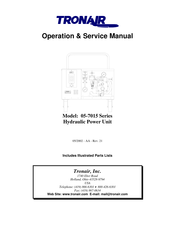 Tronair MIL-H-5606 Operation & Service Manual