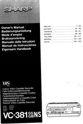 Sharp VC-3812GSS Owner's Manual