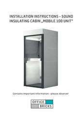 office bricks MOBILE 100 UNIT Installation Instructions Manual