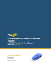 CoolGear USBG-232FT-1 Installation Manual