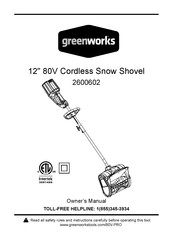 GreenWorks 2600602 Owner's Manual