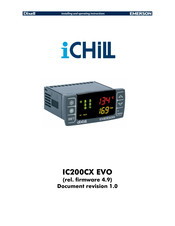 Emerson Dixell iCHiLL IC206CX Installing And Operating Instructions