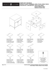Scott Living Zuma J038SL-700-024 Assembly Instructions Manual