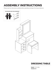 Oikiture DT-ST-B19 Assembly Instructions Manual