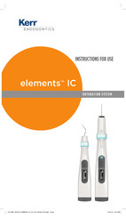 KERR ENDODONTICS elements IC Instructions For Use Manual