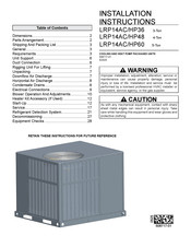 Lennox LRP14AC/HP48 Installation Instructions Manual