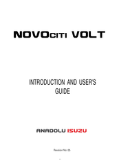 ANADOLU ISUZU NOVOCITI VOLT Introduction And User's Manual