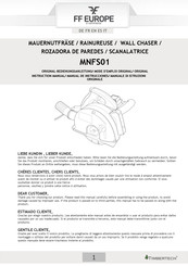 FF Europe MNFS01 Original Instruction Manual