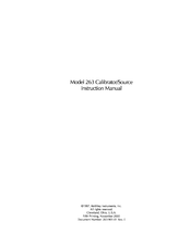 Keithley 263 Instruction Manual