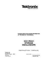 Tektronix R5441 Instruction Manual