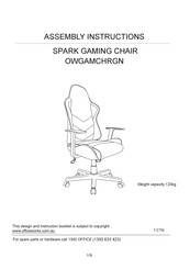 Officeworks SPARK OWGAMCHRGN Assembly Instructions Manual
