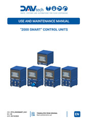 DAV TECH DA 2000 SMART Use And Maintenance Manual