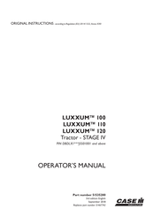 Case IH LUXXUM 120 Operator's Manual