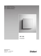 Vaillant 0010025650 Installation Instructions Manual