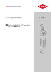 KNIPEX 16 50 145 SB Operating Instructions Manual