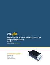 CoolGear USB-COMi-TB Installation Manual