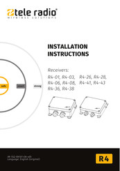 Tele Radio R4-01 Installation Instructions Manual