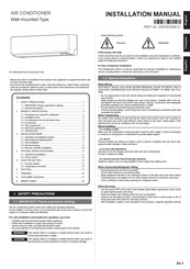 Fujitsu AIRSTAGE ASLH12KNAS Installation Manual