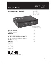Eaton TRIPP LITE B119-2X2 Owner's Manual