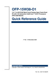 Avalue Technology OFP-15W38-118-O1R Quick Reference Manual