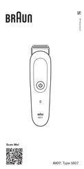 Braun 5807 Manual