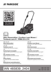 Parkside 465839 2404 Instructions Manual