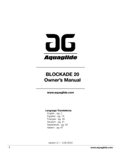 Aquaglide BLOCKADE 20 Owner's Manual