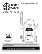 Blue Clean AR112 ST Instruction Manual