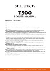 Still Spirits T500 Manual