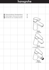 Hans Grohe Focus 31928000 Instructions For Use/Assembly Instructions