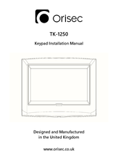 Orisec TK-1250 Installation Manual