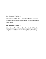 NATHAN JAMES Theo Bookcase Manual