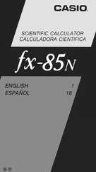 Casio fx-85n User Manual
