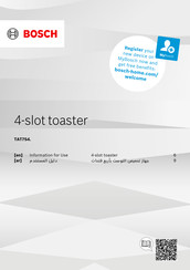 Bosch TAT7S4 GB Series Information For Use