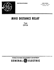 GE CEY1SA Instructions Manual