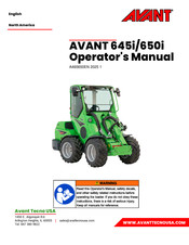 Avant 645i Operator's Manual