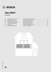 Bosch SO4000P 6 Installation And Operating Instructions Manual