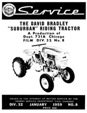 David Bradley SUBURBAN Service Manual