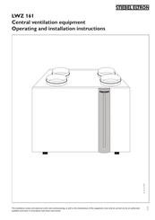 STIEBEL ELTRON LWZ 161 Operating And Installation Instructions