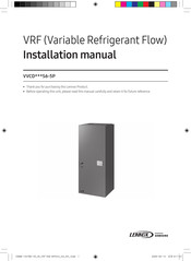 Lennox VVCD0 18 S6-5P Installation Manual