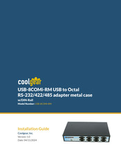 CoolGear USB-8COMi-RM Installation Manual