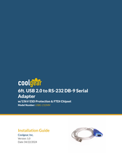CoolGear USBG-232MM Installation Manual