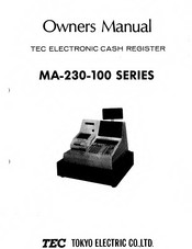TEC TEC MA-230-100 SERIES Owner's Manual