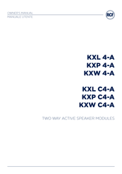 RCF KXW C4-A Owner's Manual