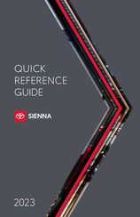 Toyota Sienna 2023 Quick Reference Manual
