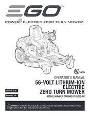 Ego Power+ ZT4200S-FC Operator's Manual