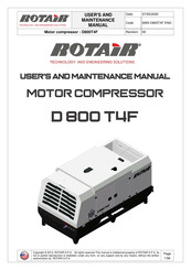 Rotair D 800 T4F User And Maintenance Manual